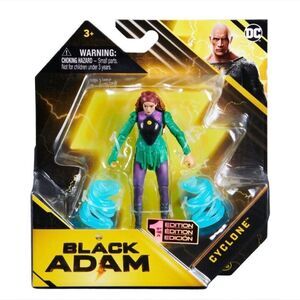 DC Comics Black Adam 1st Edition 4" Action Figure Cyclone Spin‎ Master NIB